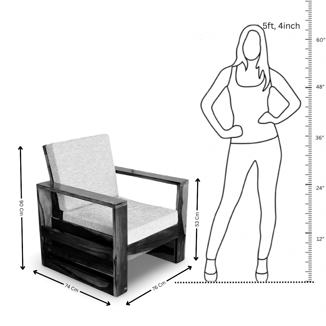 Elevate your living room with our Sleeker Solid wood sofa set, made with sheesham wood. Durable & budget-friendly perfect for modern home. Buy online / in-store near you in Bangalore
