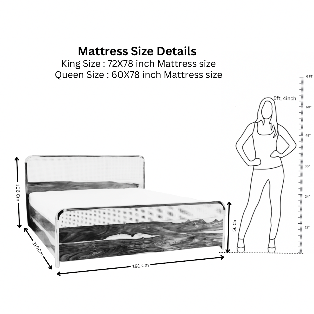 Upgrade your bedroom with our designer Treat Solid Wood Cane Bed, crafted from sheesham wood and wicker. Buy king and queen size rattan storage beds today!