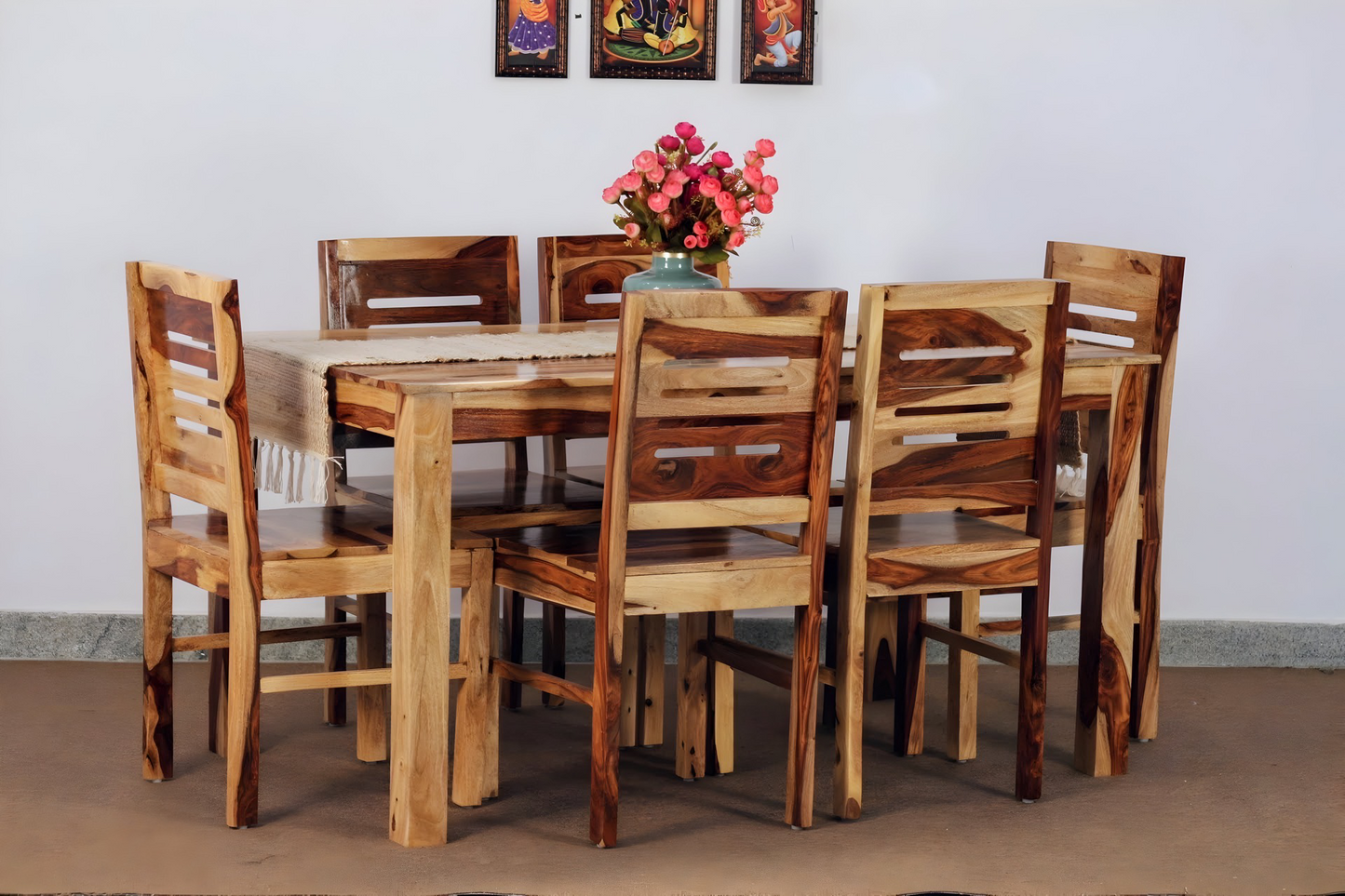 Apple Dining Table Set is perfect for any dining room, crafted with sheesham wood made.  Add the perfect modern and budget friendly Dining table to your dining room. Shop now in Bangalore !