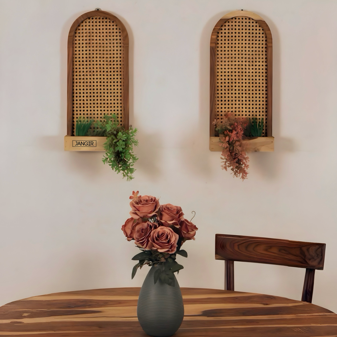 Elevate your home with the Arch Cane Wall Decor self—crafted from natural cane and sheesham wood. Shop now to enhance any room elegantly near you in Bangalore