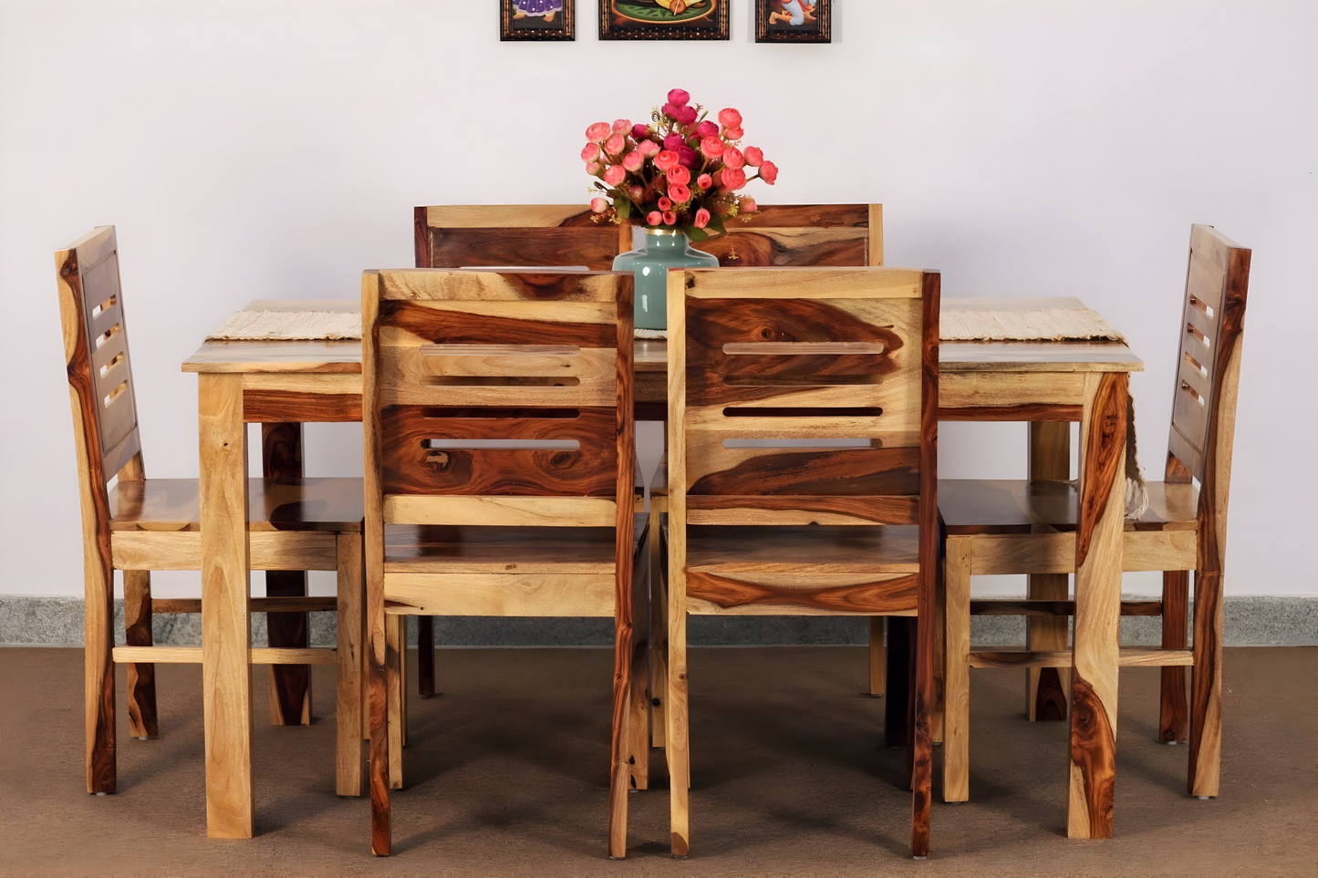 Apple Dining Table Set is perfect for any dining room, crafted with sheesham wood. Buy modern & budget friendly Dining table for your space in Bangalore !