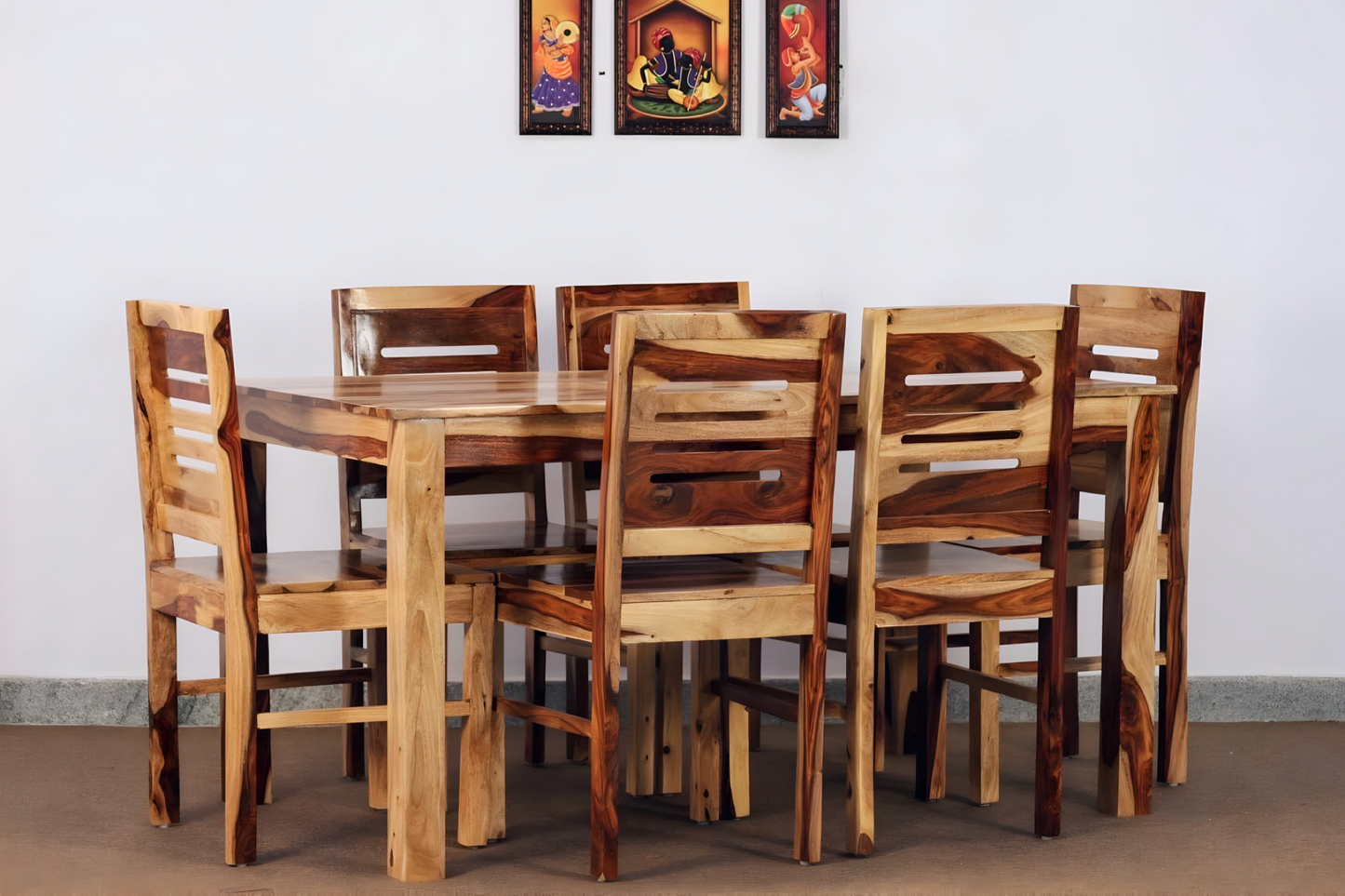 Apple Dining Table Set is perfect for any dining room, crafted with sheesham wood made.  Add the perfect modern and budget friendly Dining table to your dining room. Shop now in Bangalore !