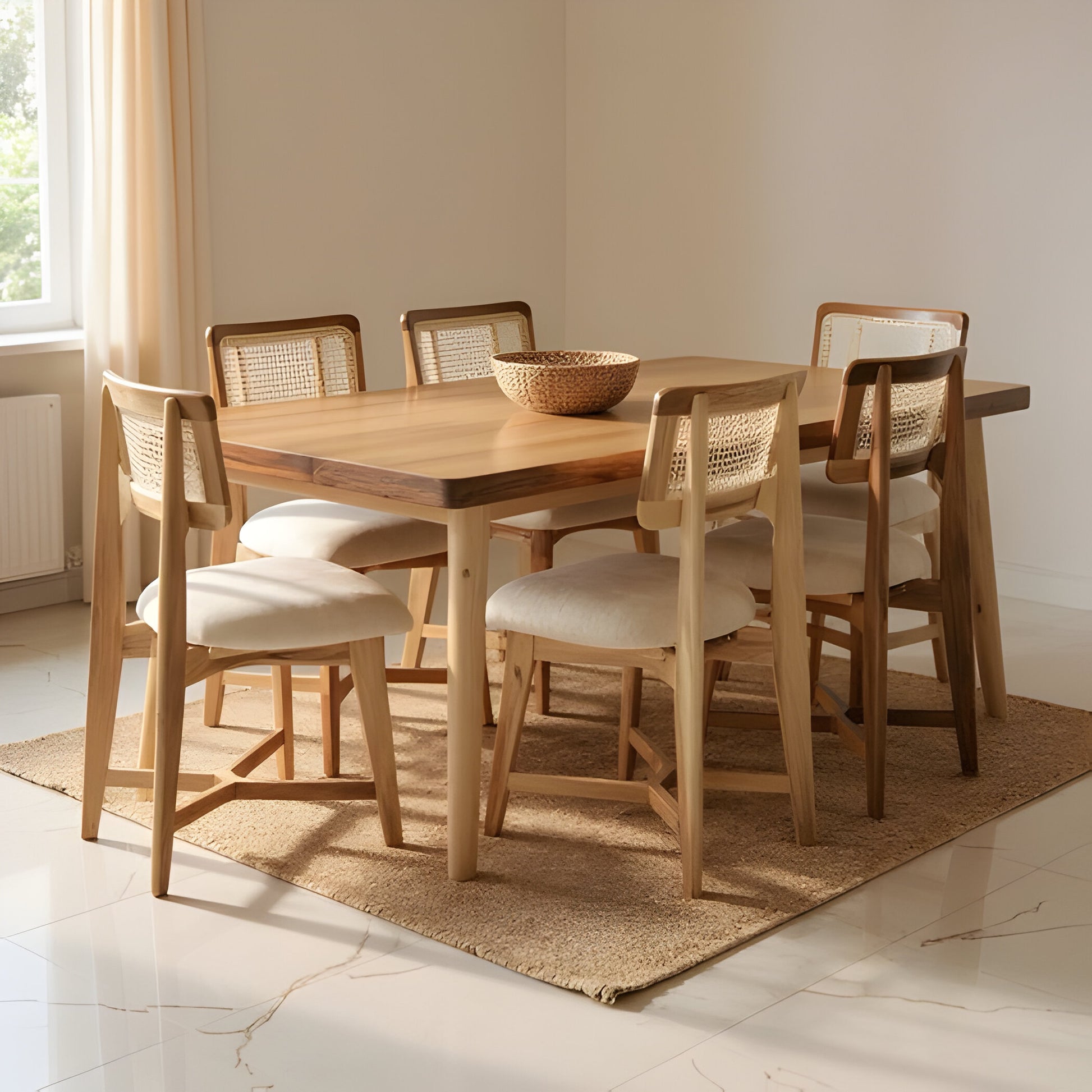 Discover the elegant Reaper Premium Dining Set crafted from A-grade Sheesham wood. Shop now for timeless style and durability near you
