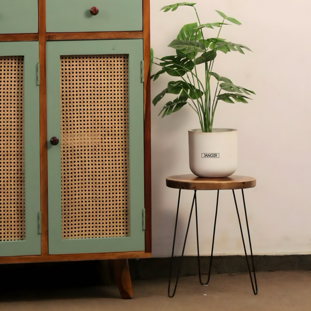 Enhance your home with our Wire Live Edge Side Table—durable sheesham wood and metal legs. Shop now for timeless elegance!
