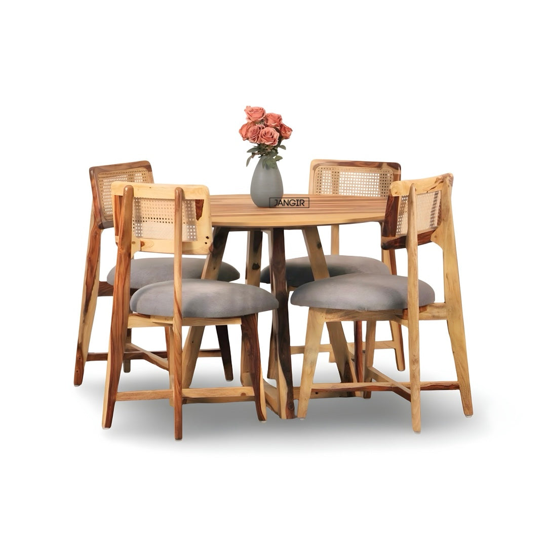 Experience the refined Seoul Sheesham Wood Dining Set—durable, stylish, and designed for comfort. Enhance your dining area now. shop near you in Bangalore