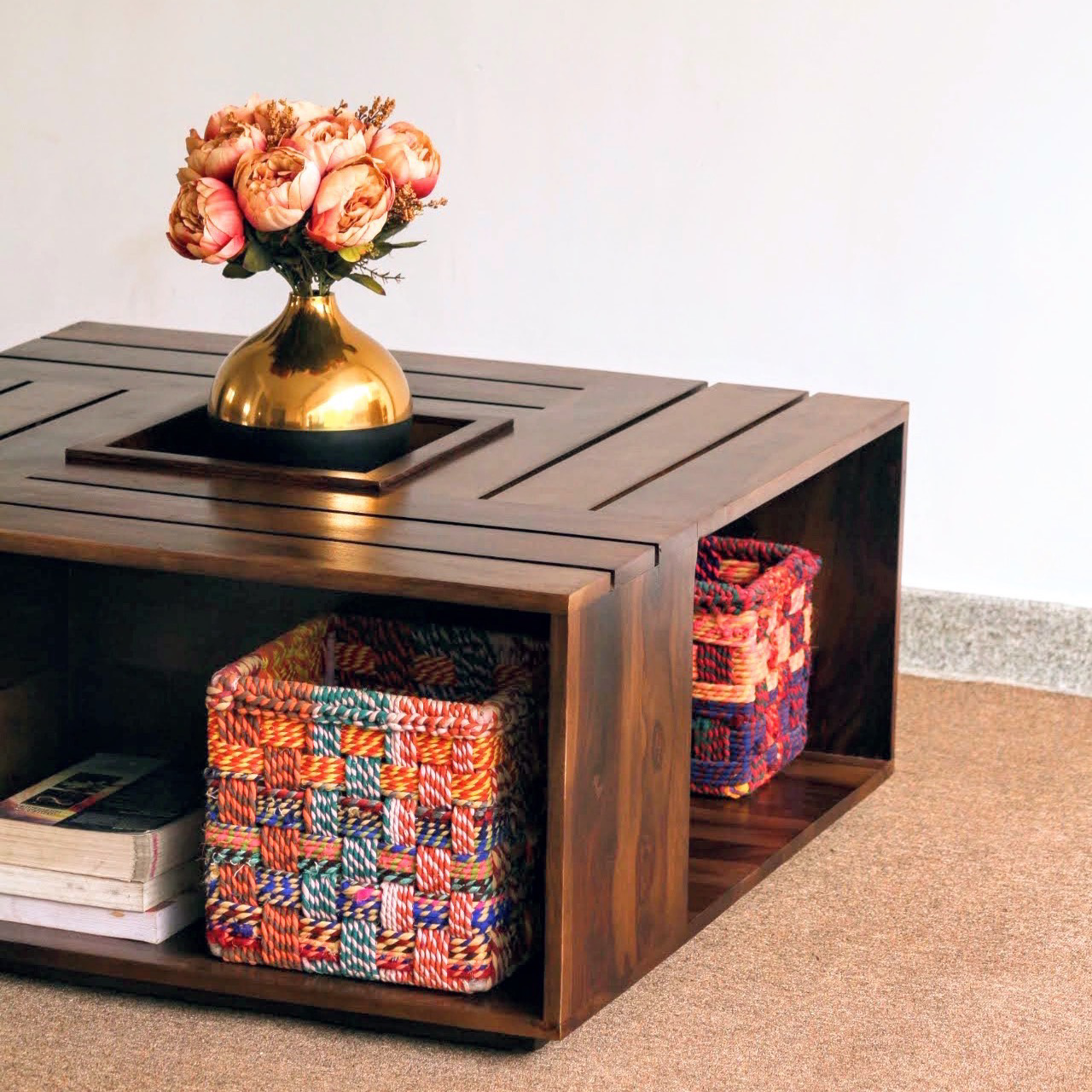 Transform your living space with our exquisite designer center tables crafted from sheesham wood, with ample storage solutions for all your essentials. Shop the best Coffee tables in Bangalore now!