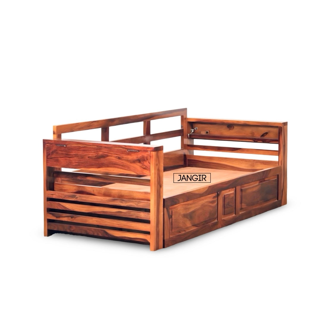 Dalla Sheesham Wood Sofa cum Bed.