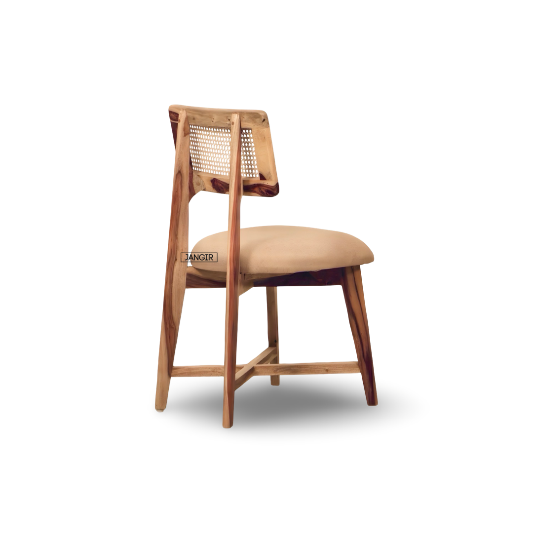 Enhance your dining area with the sophisticated Reaper Sheesham Wood Dining Set featuring cane chairs. Order today for premium quality dining table near you!