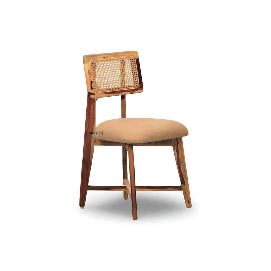 Enhance your dining area with the sophisticated Reaper Sheesham Wood Dining Set featuring cane chairs. Order today for premium quality dining table near you!