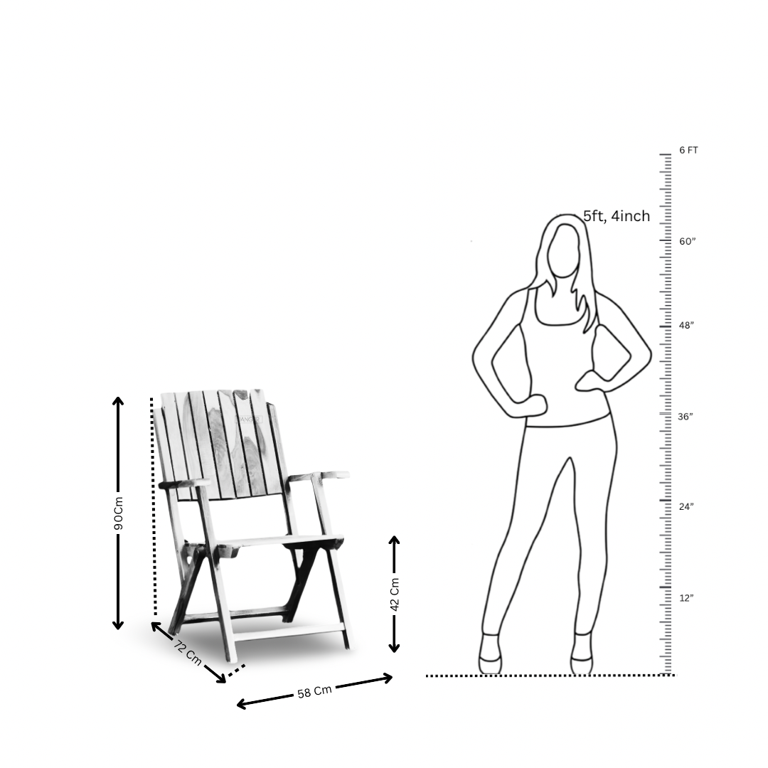 Elevate your outdoor space with our sheesham wood Terrace Outdoor Chair Table Set. Buy folding designed chair table set for your balcony near you in Bangalore!