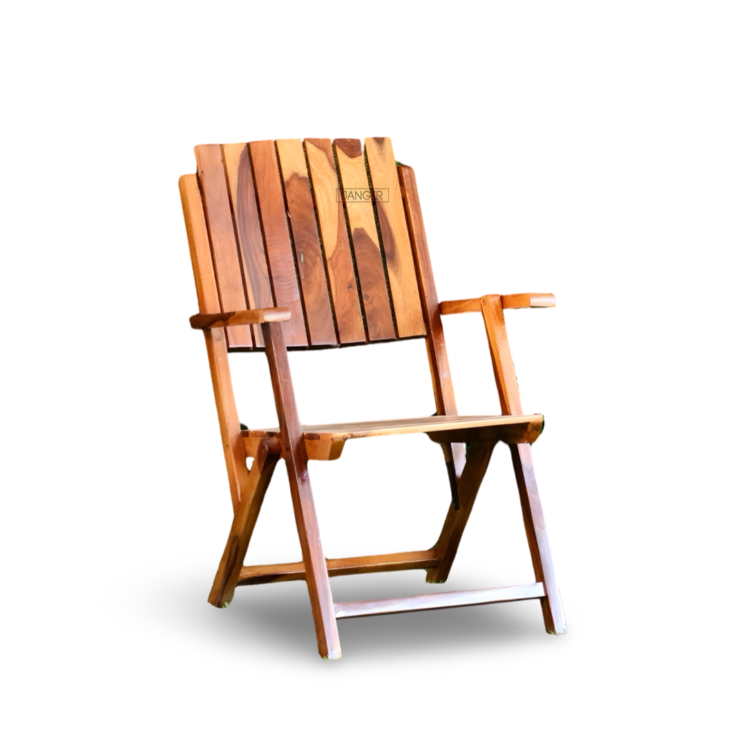 Elevate your outdoor space with our sheesham wood Terrace Outdoor Chair Table Set. Buy folding designed chair table set for your balcony near you in Bangalore!