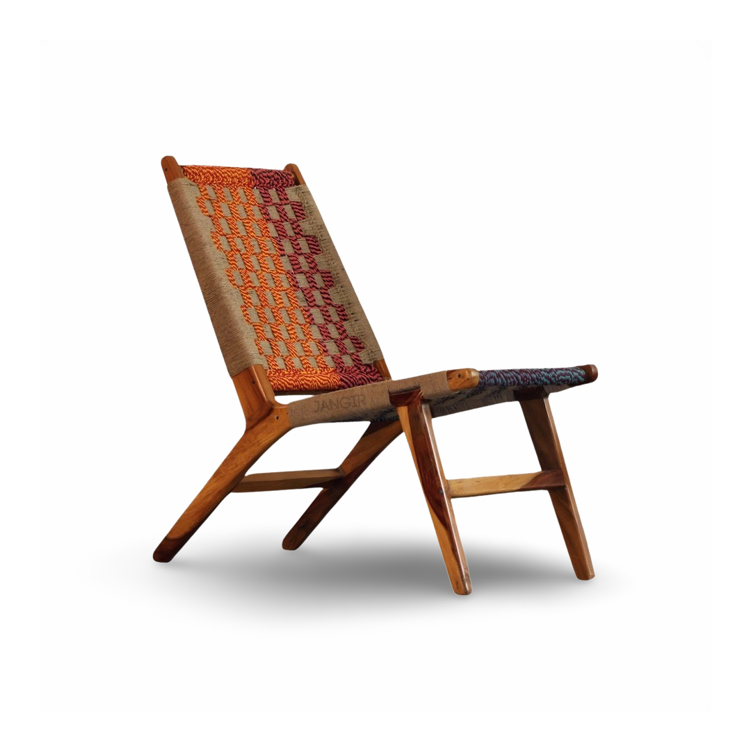 Enhance your living room or outdoor space with our durable and stylish Jute Rope weaved Easy Chair crafted with Sheesham wood. Experience comfort like never before, buy today!