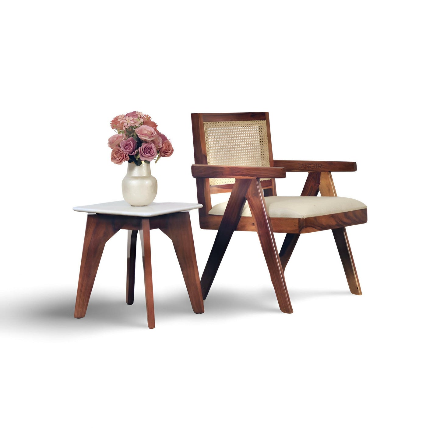 Enhance your living room with our exquisite Sara cane weaved living chair. Made from sheesham wood. Buy Wicker / Rattan Chair combine comfort and style today1