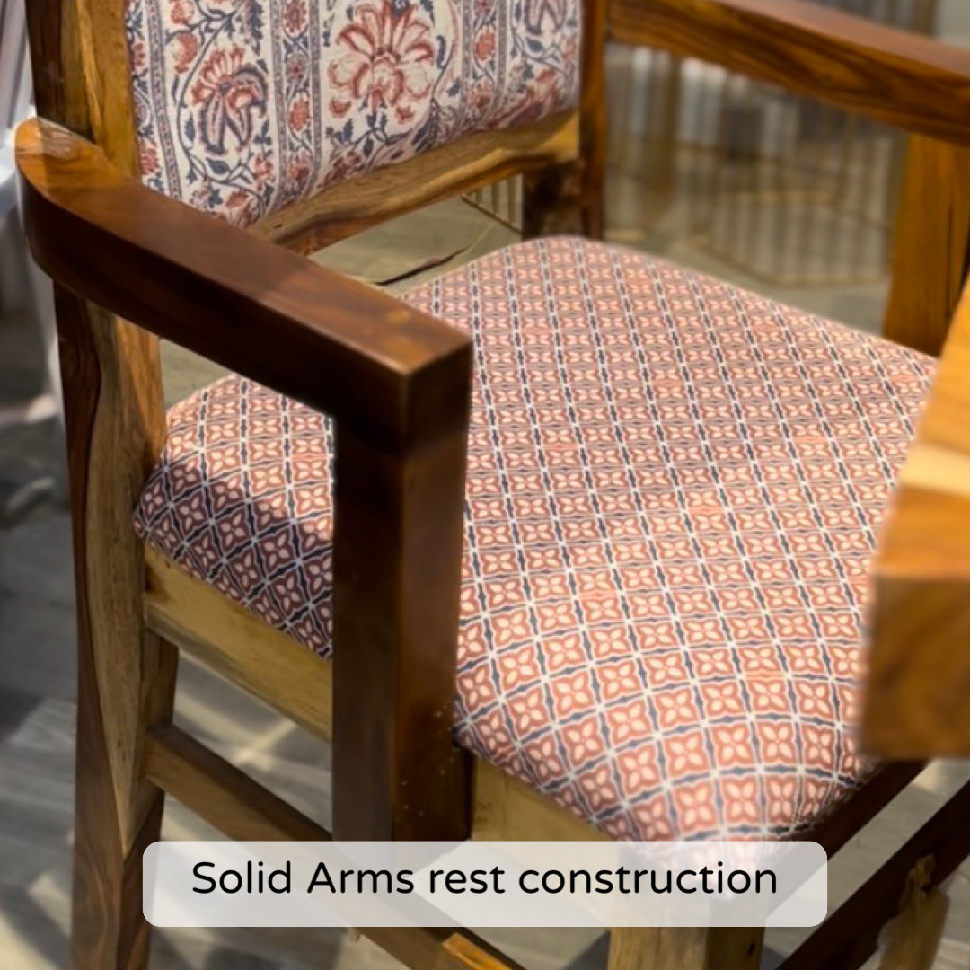 Elevate your dining experience with our premium sheesham wood Flora Live Edge Dining Table With Cane Weave Chairs. Buy luxury six seater dining table today