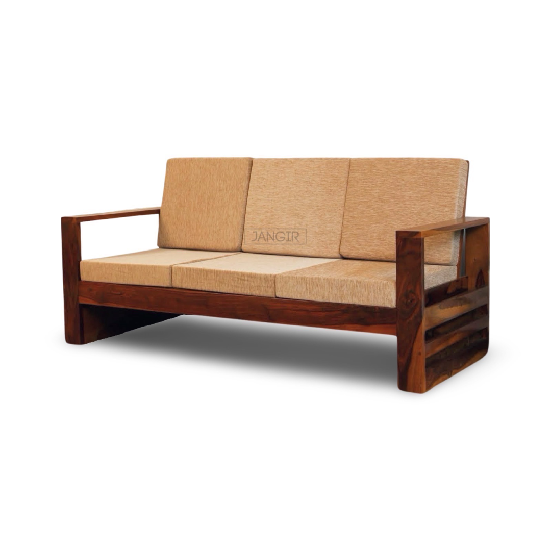 Elevate your living room with our Sleeker Solid wood sofa set, made with sheesham wood. Buy durable & budget-friendly sofa for modern home near you in Bangalore