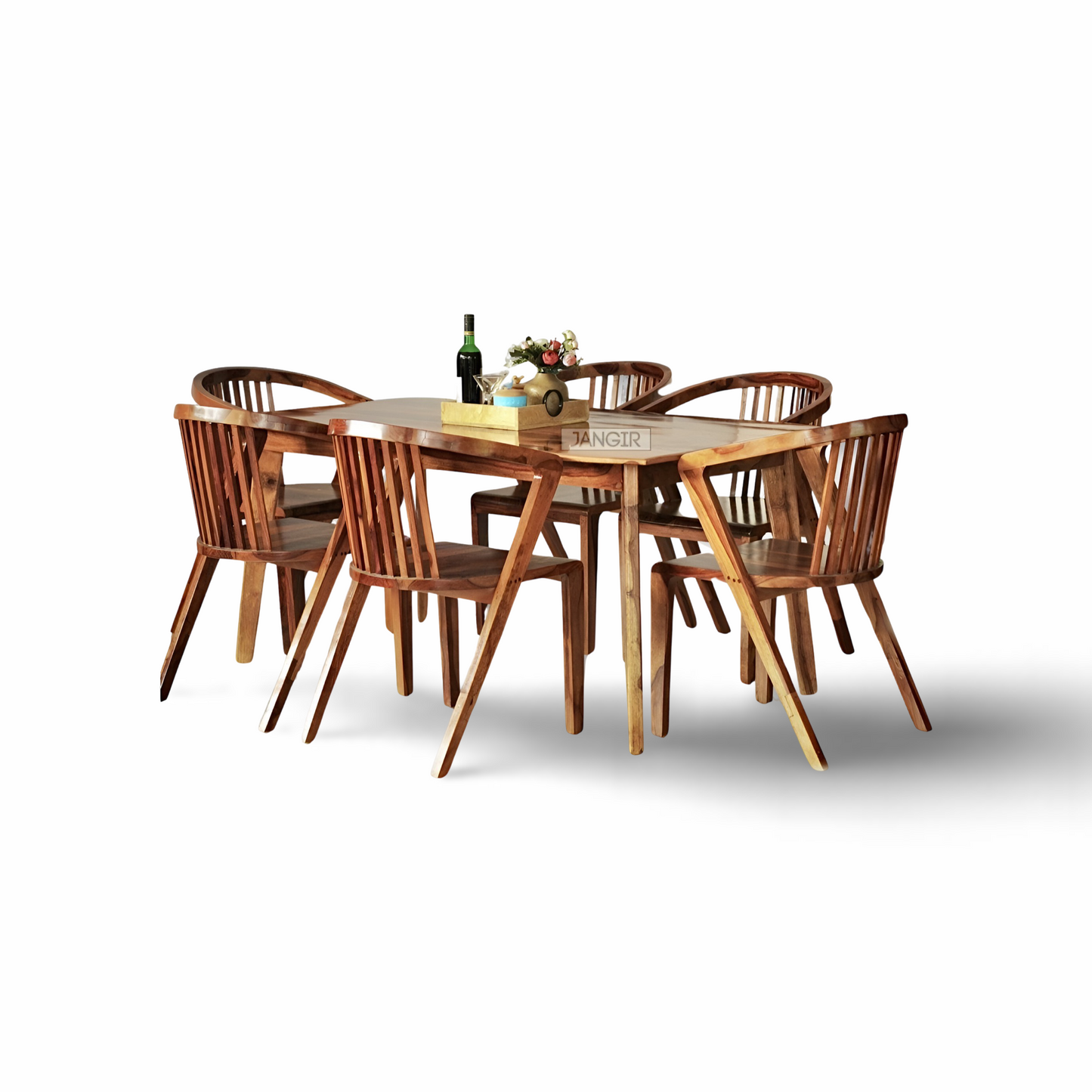 Elevate your dining space with our modern and designer Europa dining set, made from Sheesham wood. Buy six-seater or four-seater dining table today !