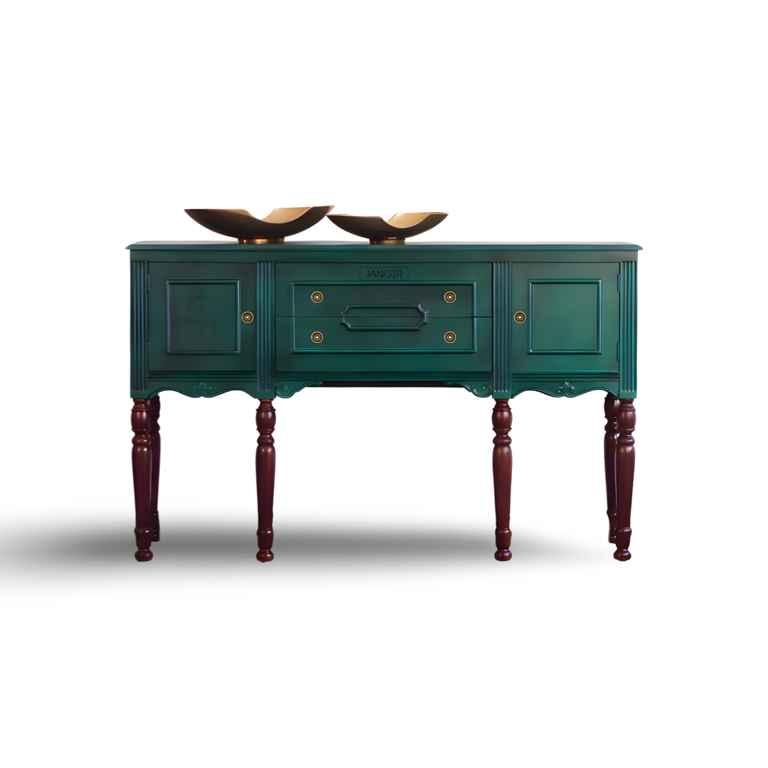 Vintage Solid Wood Console Table | Foyer - Living Room Table