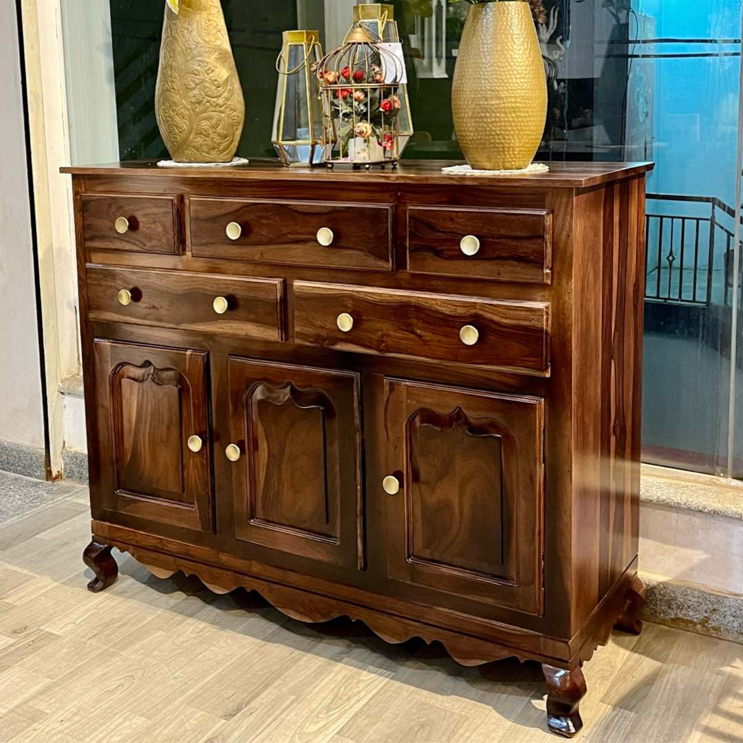 Enhance your living space with our Customised Cabinet, crafted from premium Sheesham wood. Custom made Cabinet near you in Bangalore