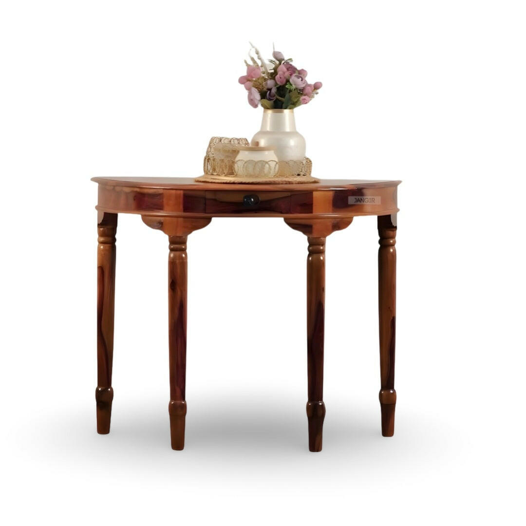 Enhance your foyer with our sheesham wood Antique Solid Wood Console Table. Shop traditional console table for your living room near you in Bangalore