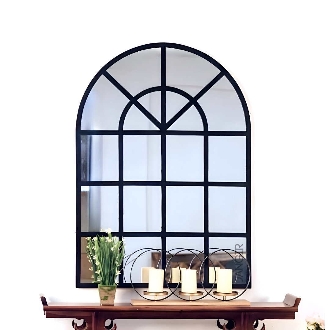Elevate your home with our exquisite Arched French Window Wall Mirror. Add a touch of glamour with our arched wall mirror for foyer or hallway. Shop now