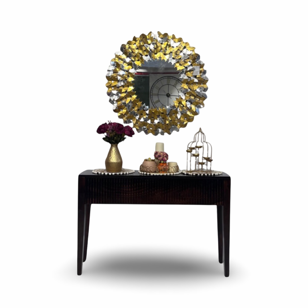 Discover the elegance of a sheesham wood console table for your foyer near you in Bangalore. Elevate your entrance with this timeless piece, meticulously crafted and designed to impress. Shop now!