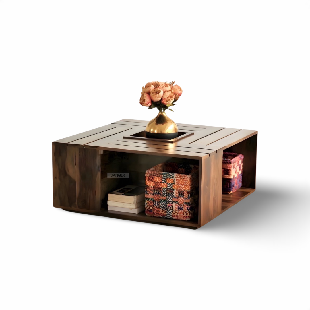Transform your living space with our exquisite designer center tables crafted from sheesham wood, with ample storage solutions for all your essentials. Shop the best Coffee tables in Bangalore now!