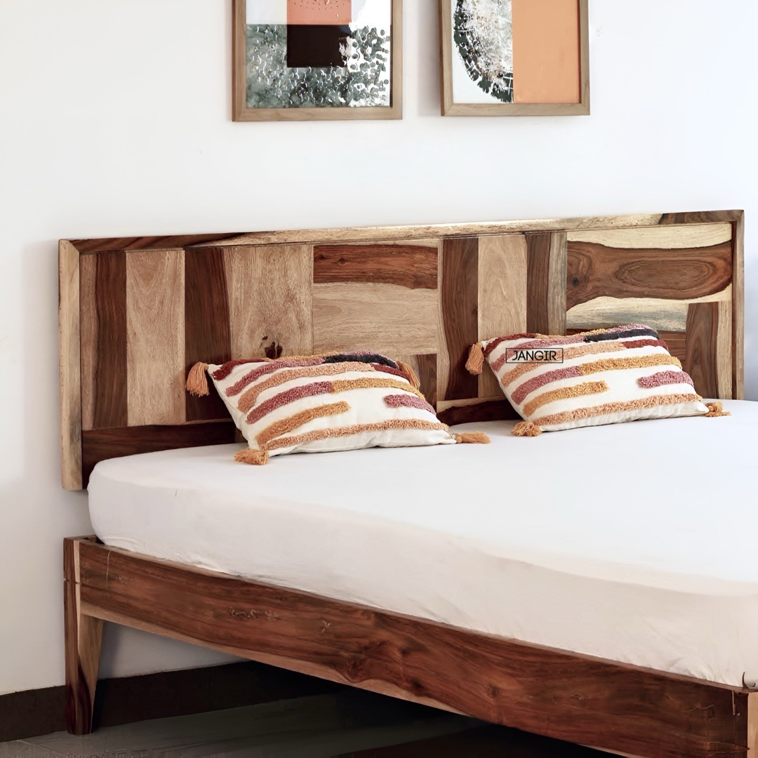 Elevate your bedroom with our modern style solid wood Beds, made with sheesham Wood. Shop King and queen size options that boast durability and timeless elegance online or near you in Bangalore today