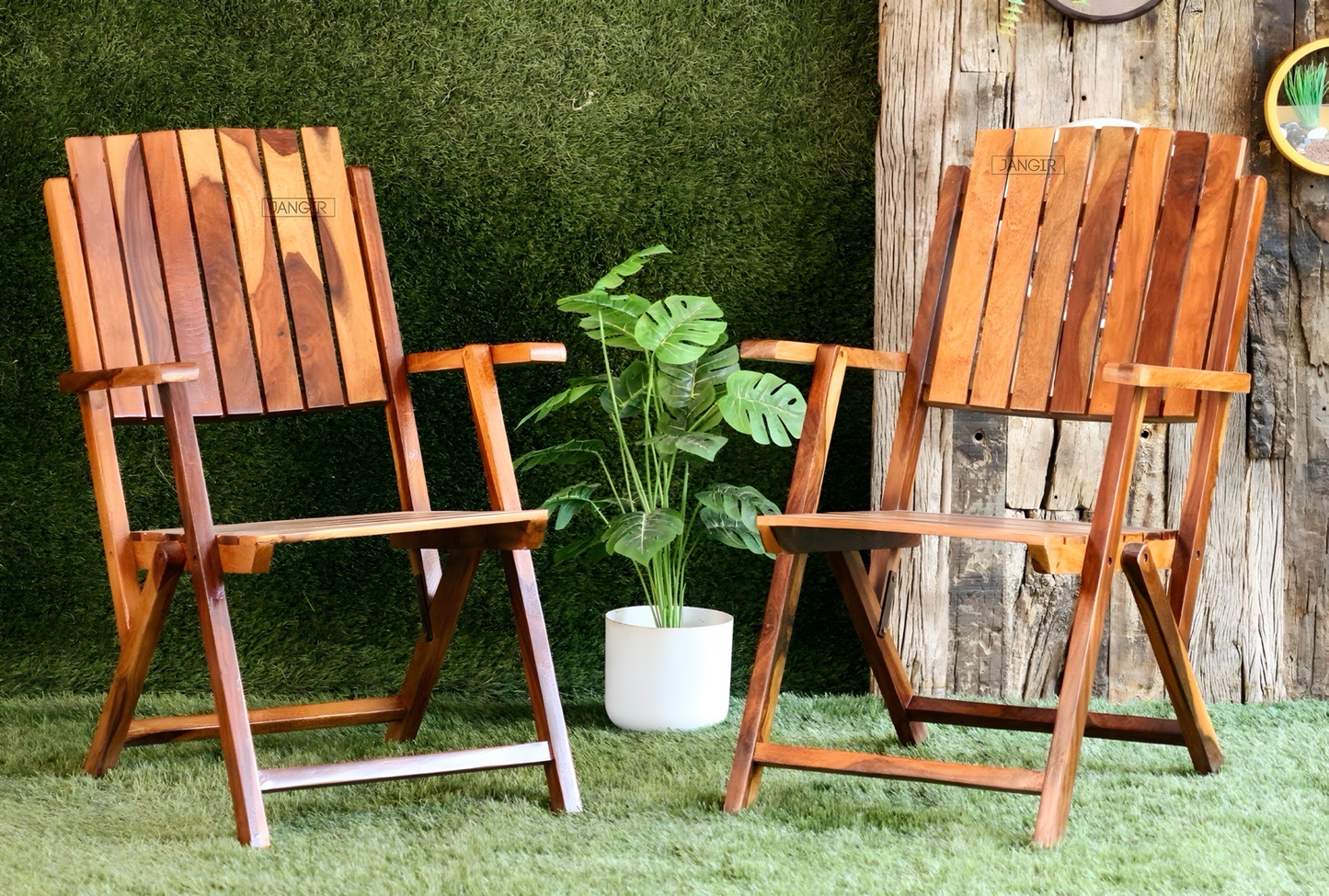 Elevate your outdoor space with our Chair Table Set, sheesham Wood made Folding designed to add style and functionality to any balcony or garden area. Buy online or in-store now!