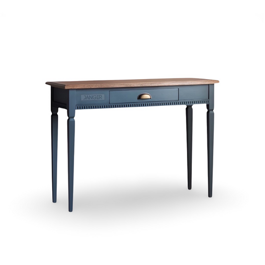 Add a unique touch to your living room with our Rustic Silk Console Table, made from sheesham wood with stunning silk blue and wooden finish options. Buy today.