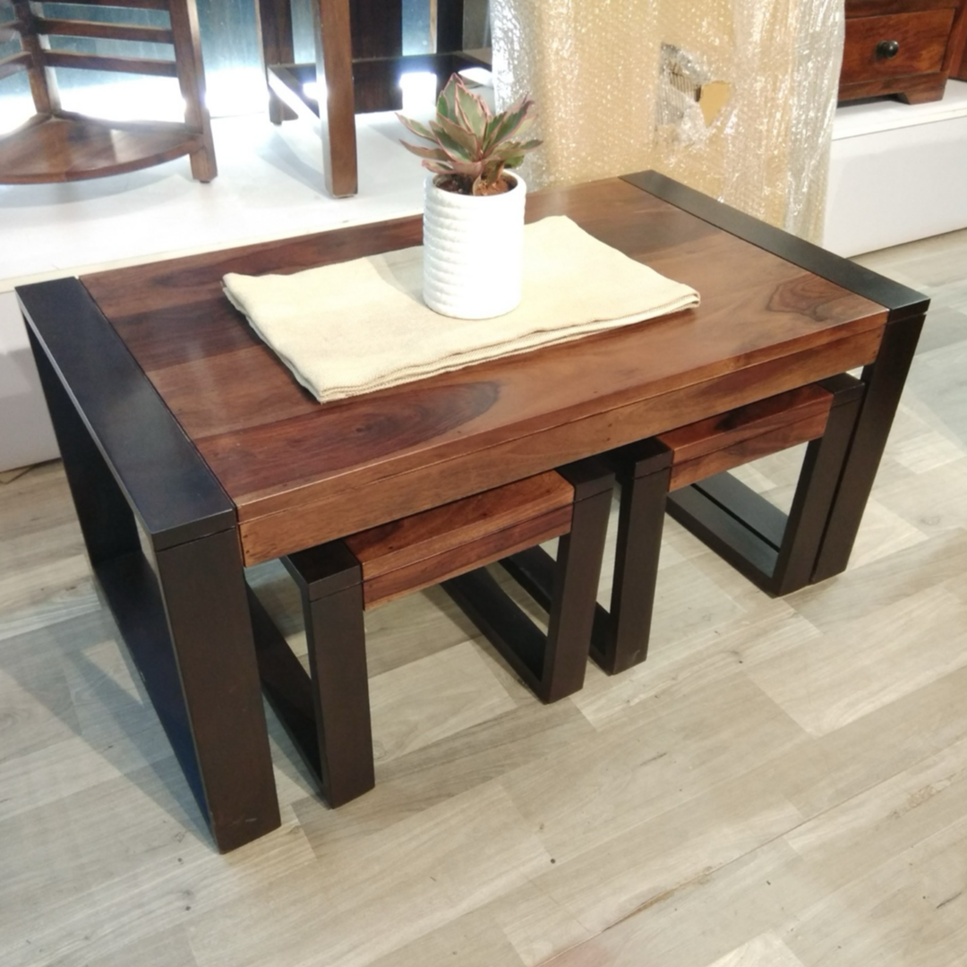 Elevate your living space with our Customised Coffee Table, crafted from premium Sheesham wood. Buy custom made teapoy & center table near you in Bangalore.