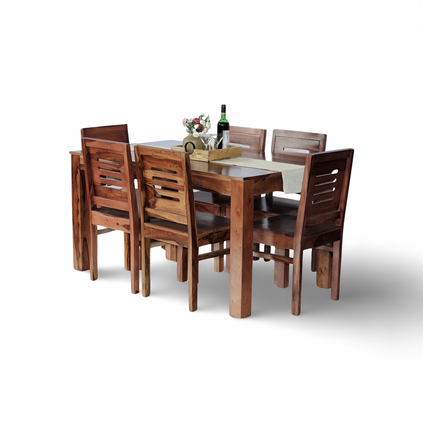 Apple Dining Table Set is perfect for any dining room, crafted with sheesham wood. Buy modern & budget friendly Dining table for your space in Bangalore !