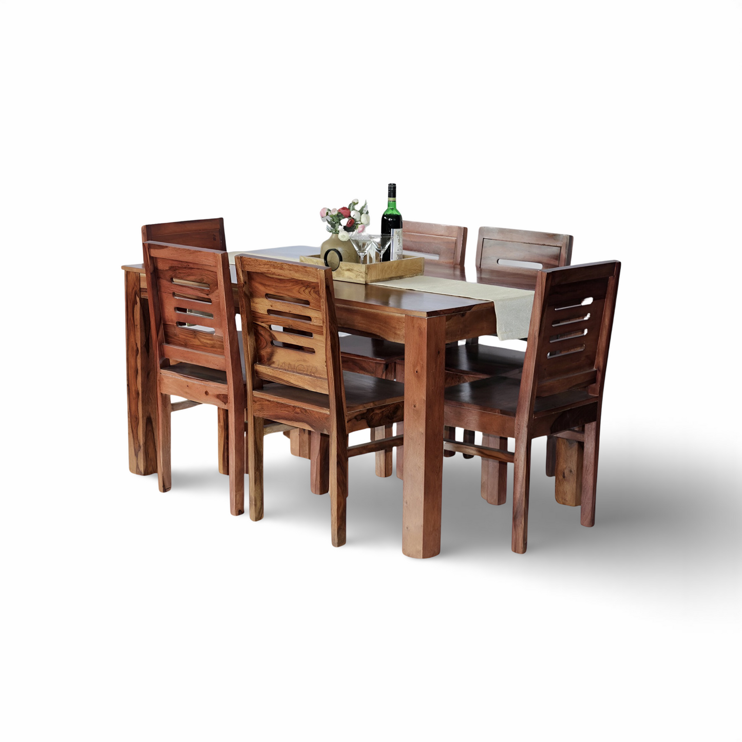 Apple Dining Table Set is perfect for any dining room, crafted with sheesham wood made.  Add the perfect modern and budget friendly Dining table to your dining room. Shop now in Bangalore !