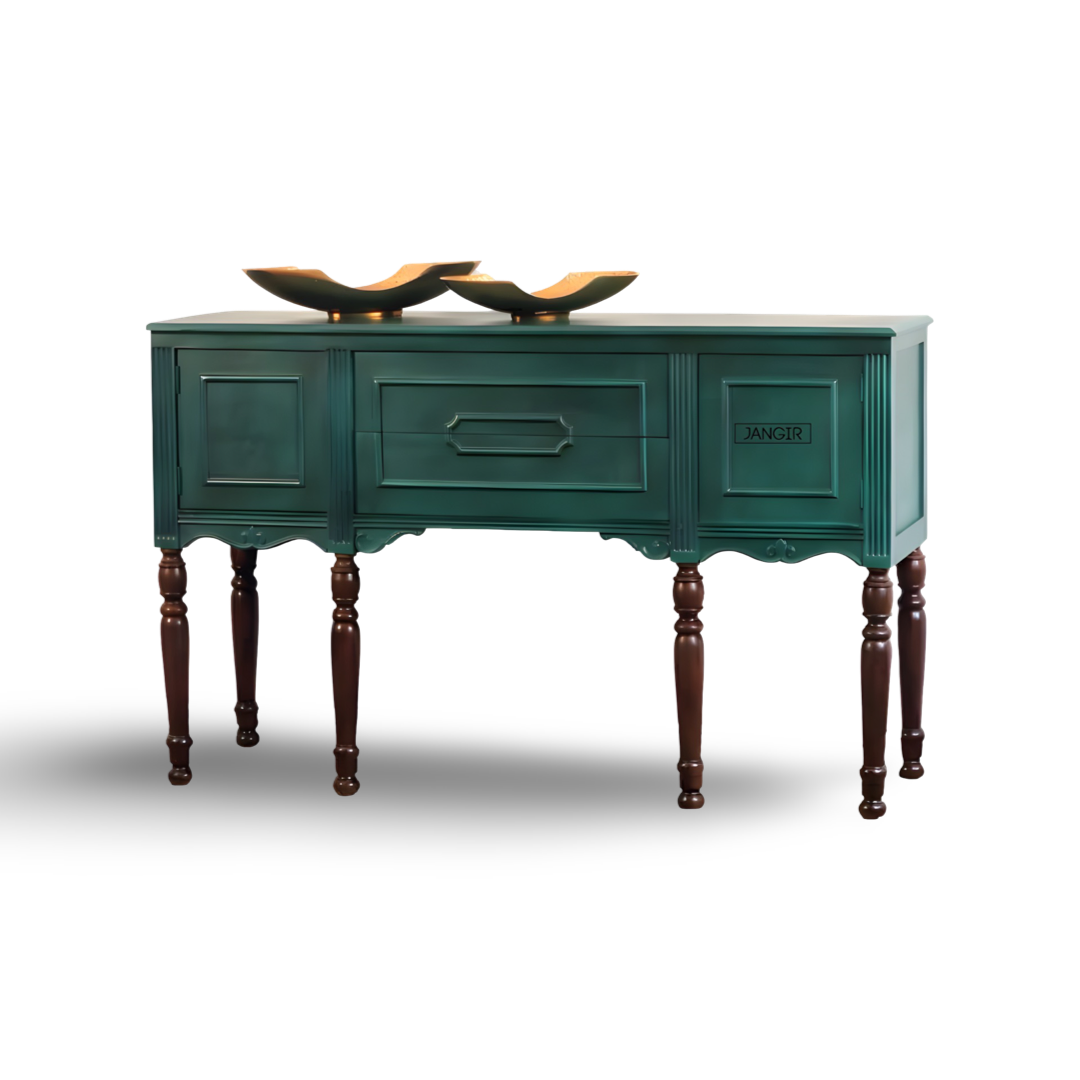 Create a statement in your living room with Sheesham wood Vintage Solid Wood Console Table. Buy console table with storage for foyer - living room in Bangalore