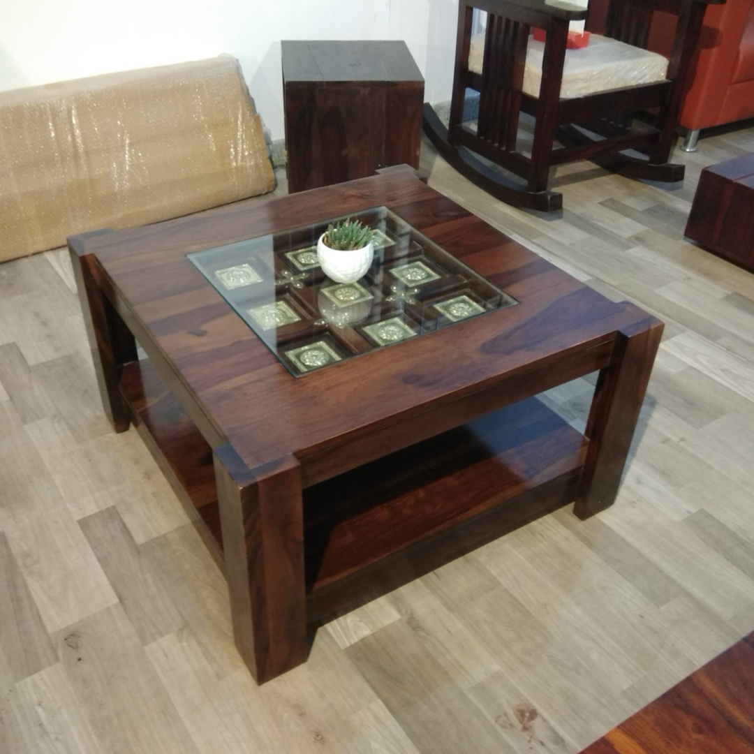 Elevate your living space with our Customised Coffee Table, crafted from premium Sheesham wood.  Buy custom made teapoy & center table near you in Bangalore.