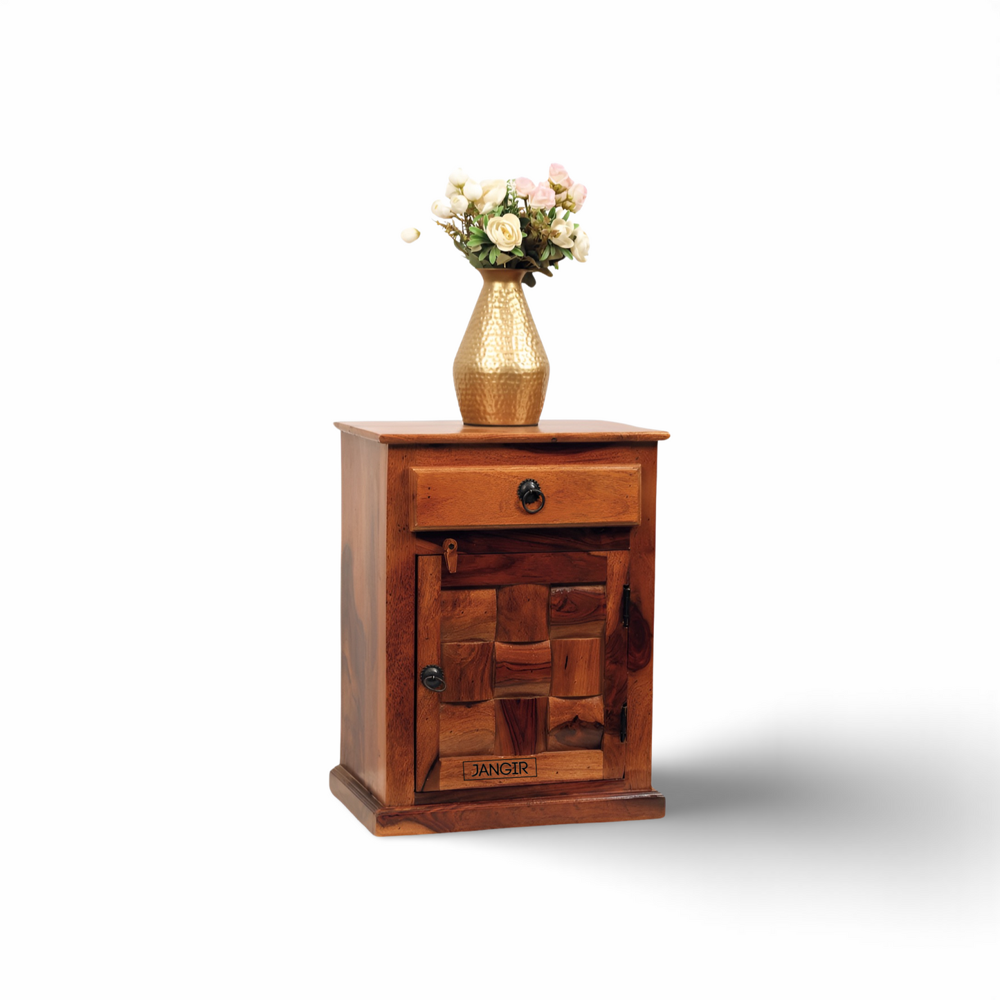 Niwar Solid Wood Bedside table