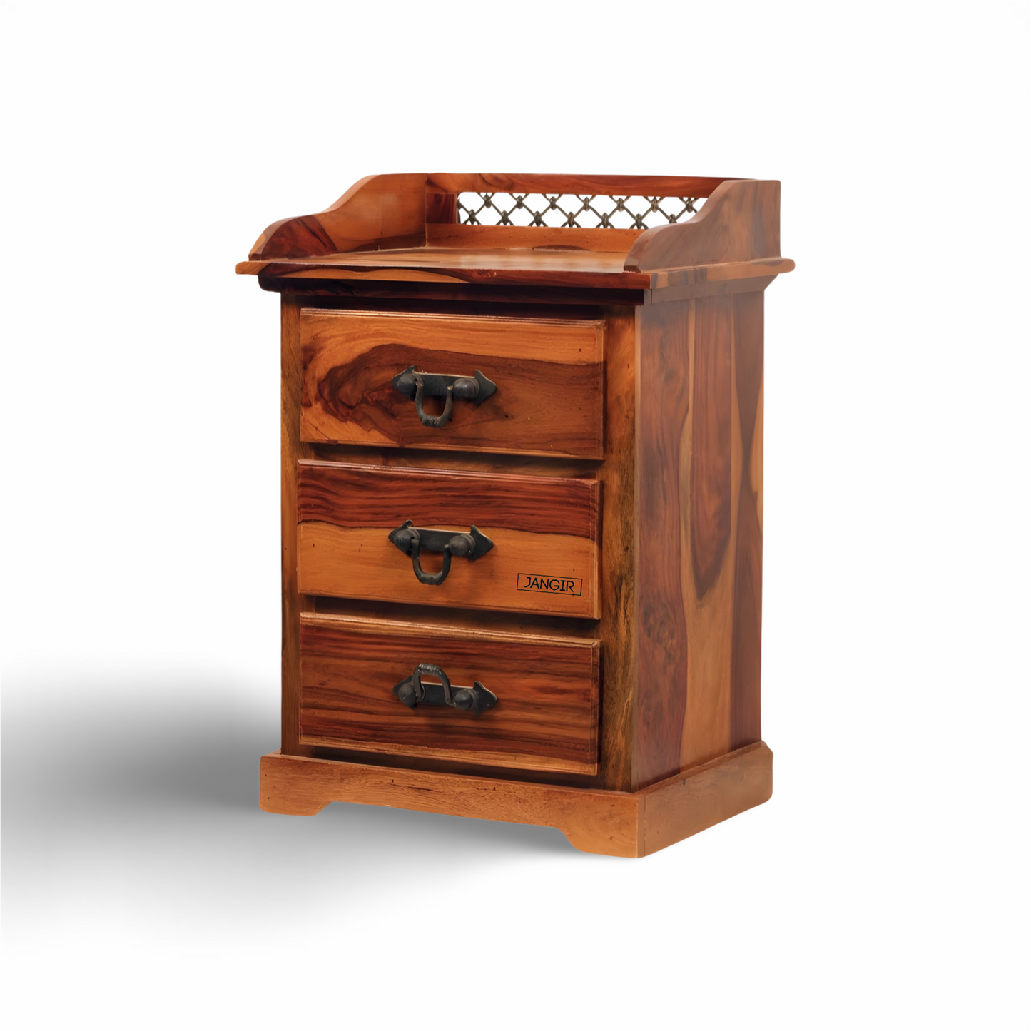 Jali Solid Wood Bedside table