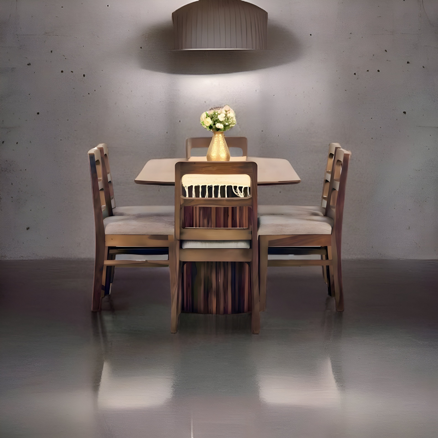 Upgrade your dining room with sheesham wood made Stripper Solid Wood Dining Table Set. Buy modern & Luxury six-seater dining tables today near you in Bangalore