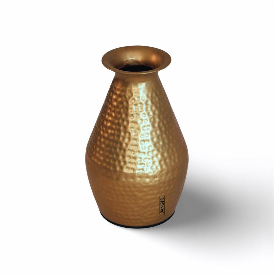 Discover the elegance of our handcrafted hammered metal vase with a sleek brass finish near you in Bangalore. Add a touch of sophistication to your living room or gift it to someone special today!