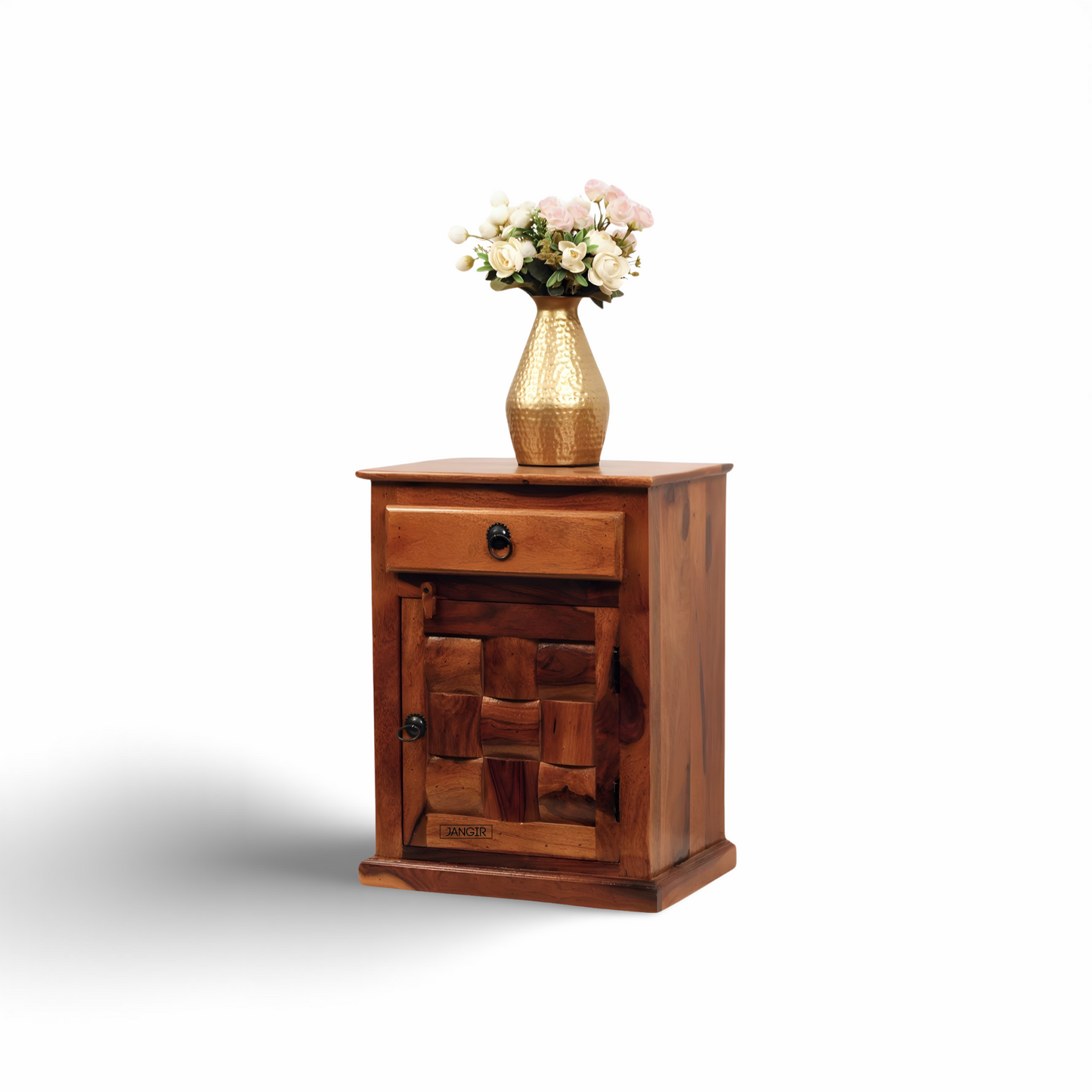 Niwar Solid Wood Bedside table