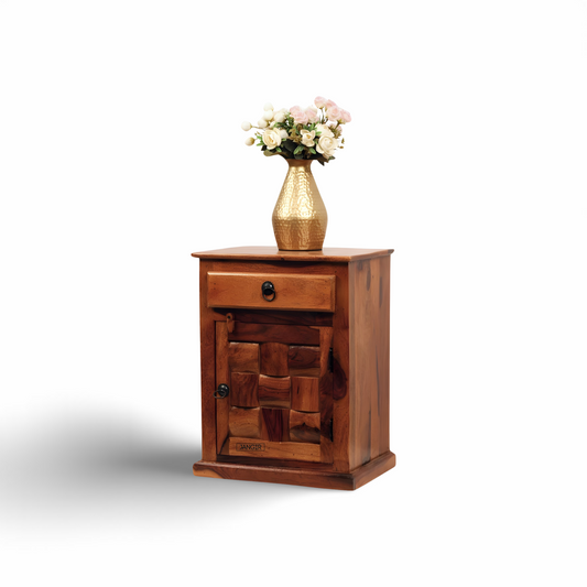 Discover elegance with our Solid Sheesham Wood Bedside Table. Shop now for luxury, storage, and timeless design!