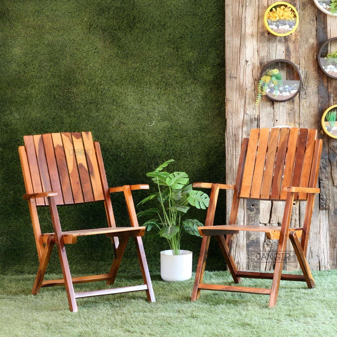 Elevate your outdoor space with our Chair Table Set, sheesham Wood made Folding designed to add style and functionality to any balcony or garden area. Buy online or in-store now!