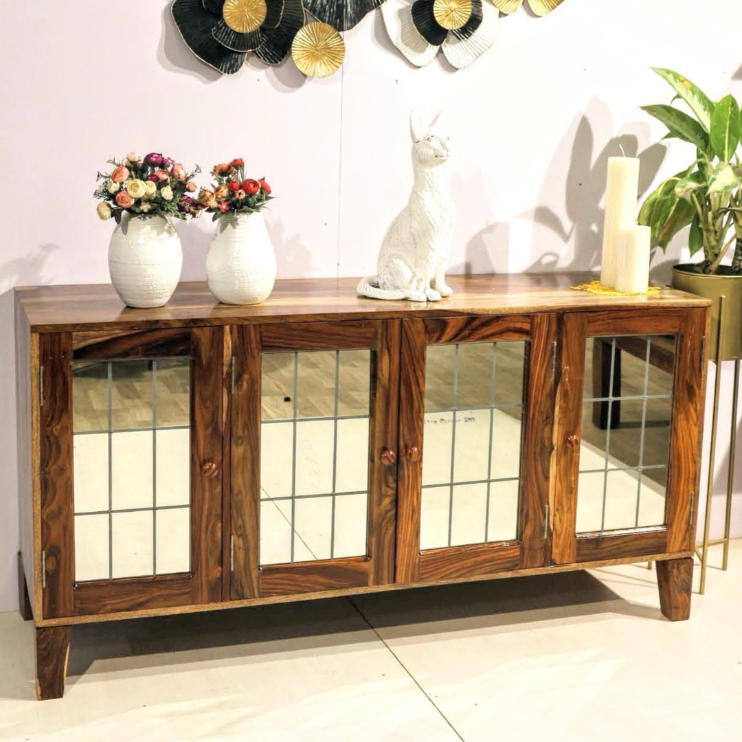 Enhance your living space with our Customised Cabinet, crafted from premium Sheesham wood. Custom made Cabinet near you in Bangalore