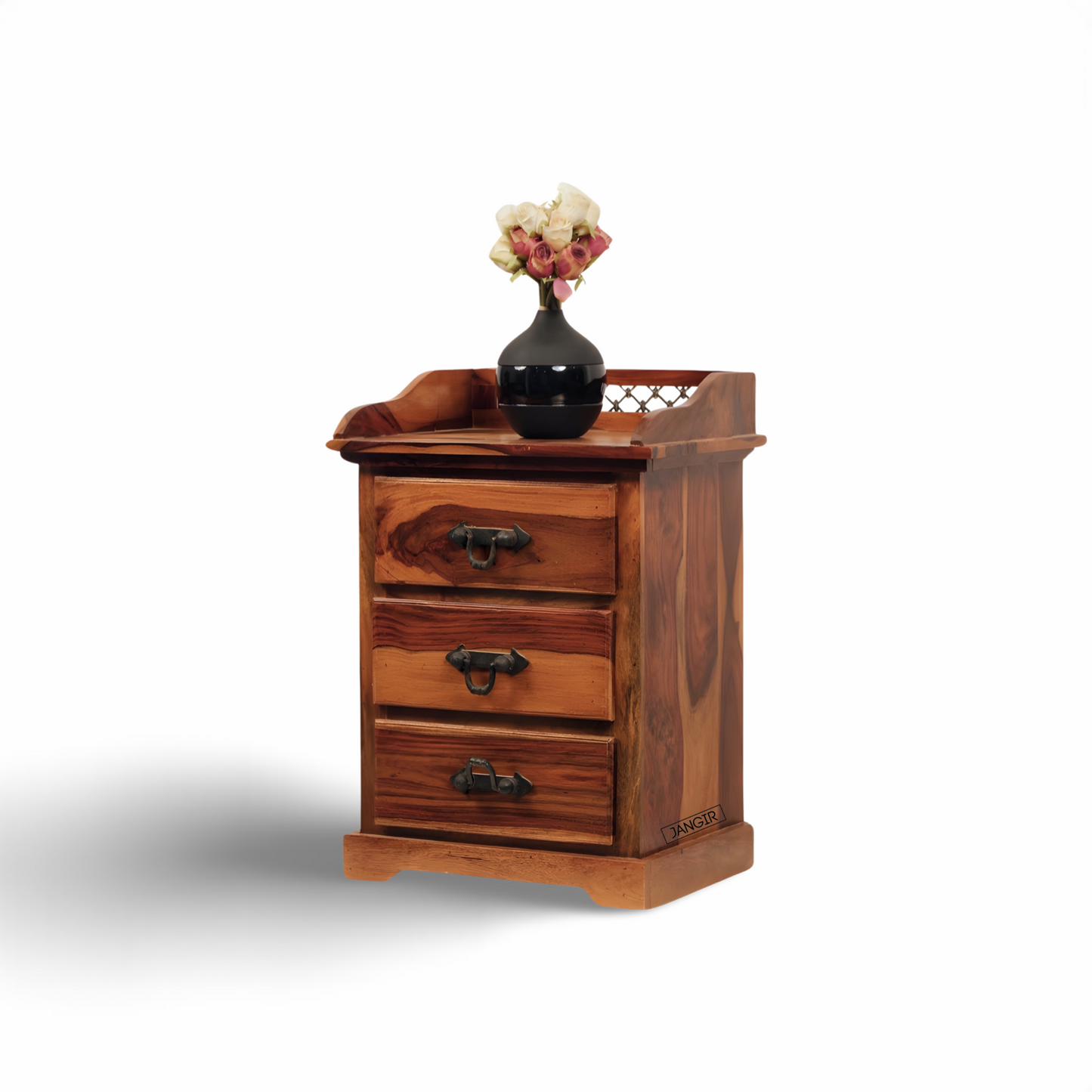 Jali Solid Wood Bedside table