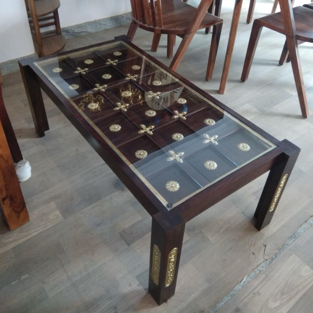 Elevate your living space with our Customised Coffee Table, crafted from premium Sheesham wood.  Buy custom made teapoy & center table near you in Bangalore.