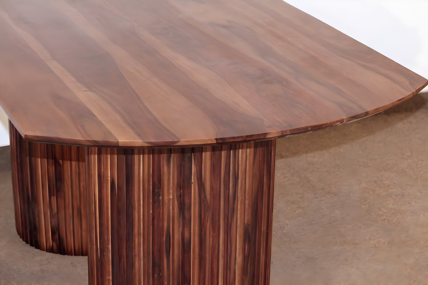Upgrade your dining room with sheesham wood made Stripper Solid Wood Dining Table Set. Buy modern & Luxury six-seater dining tables today near you in Bangalore