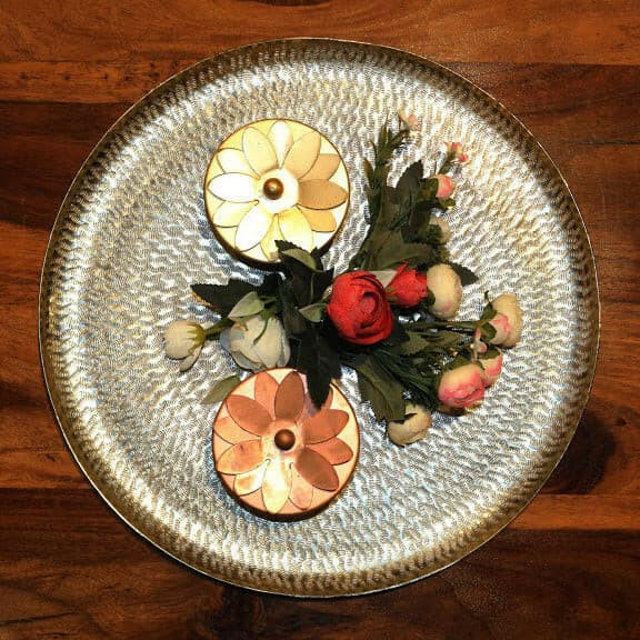 Vintage Brass Thali Tray.