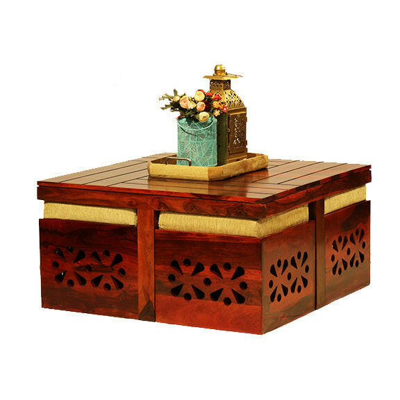 coffee table with stools, center table, designer Coffee table, center table for living room, wooden center table, center table for sofa, coffee tables for living room, modern coffee table Bangalore