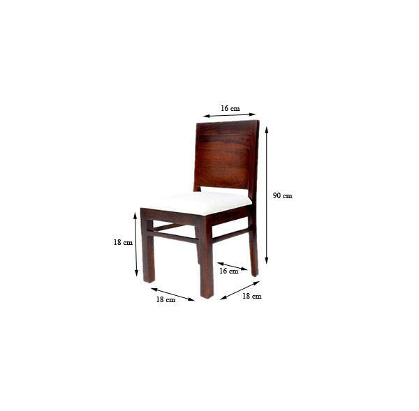 PLANE BACK DINING CHAIR- SET OF 2.