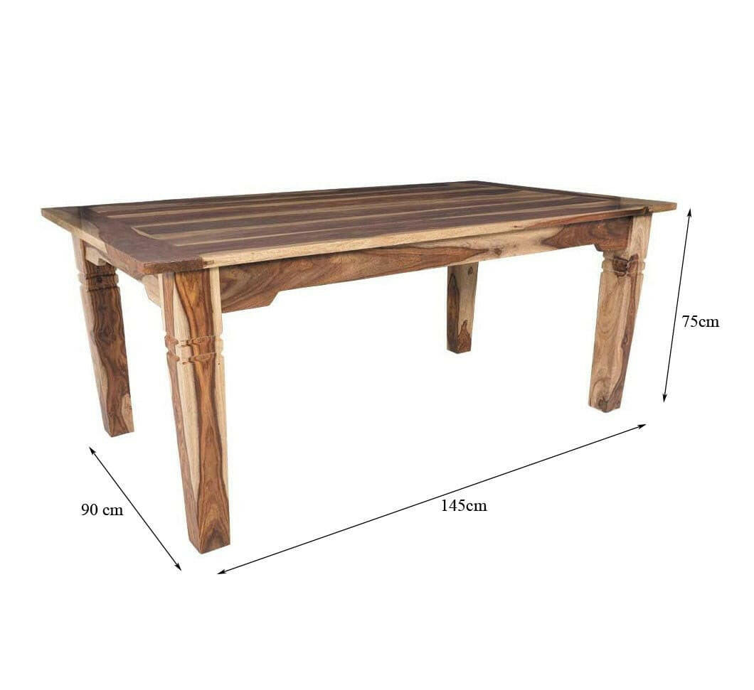 transform your dining room with our Victor Dining Set. Crafted from solid Sheesham wood. find perfect  4 and 6-seater designer dining table for your space today