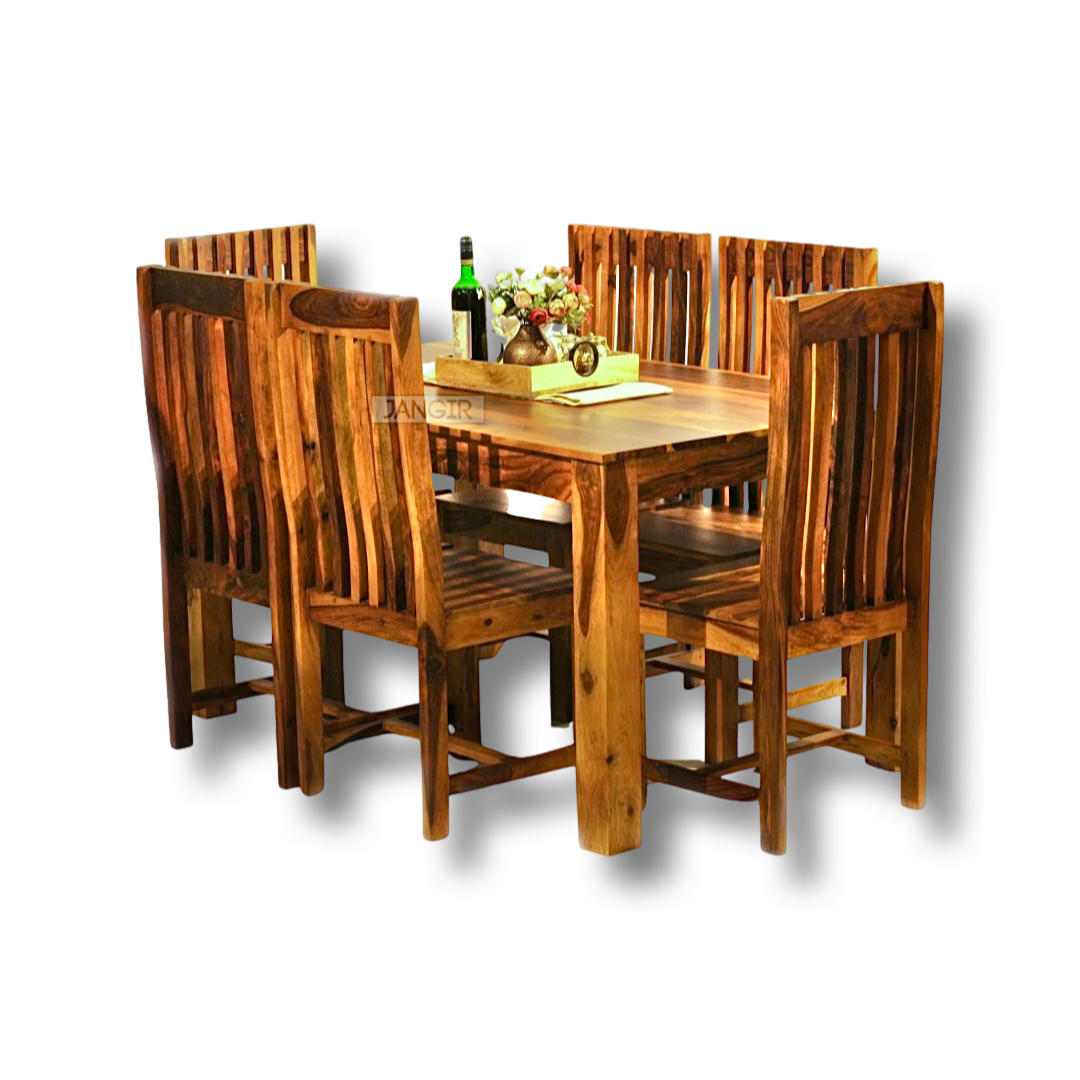 Bring home styles that last with this modern Red Dining Set. Crafted from Sheesham wood. Buy four and six seater dining table set near you in Bangalore today